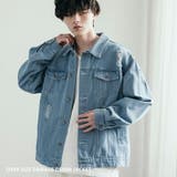 デニムジャケット ダメージ加工 オーバーサイズ | Rocky Monroe | 詳細画像1
