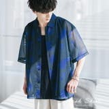 半袖カジュアルシャツ メッシュ 総柄 | Rocky Monroe | 詳細画像1