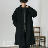 ステンカラーロングコート 2Way チンストラップ | Rocky Monroe | 詳細画像1