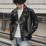 レザージャケット ダブルライダース 合成皮革 | Rocky Monroe | 詳細画像1 