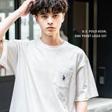 Rocky Monroe（ロッキーモンロー） | ロゴT 半袖 ワンポイント 刺繍 メンズ レディース Tシャツ カットソー 無地 ボーダー 胸ポケット バックプリント オーバーサイズ リラックス ゆったり クルーネック シンプル カジュアル ストリート きれいめ U.S. POLO ASSN. ユーエスポロアッスン 14701