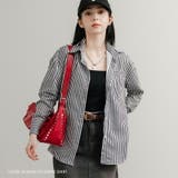 ストライプシャツ 長袖 ルーズ | Rocky Monroe【woman】 | 詳細画像1 