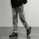 テーパードイージーパンツ ゴブラン織り ヴィンテージフワラー | Rocky Monroe | 詳細画像1 