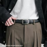 レザーベルト スクエアバックル 本革 | Rocky Monroe | 詳細画像1 