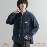 デニムシャツ 長袖 バンドカラー | Rocky Monroe | 詳細画像1
