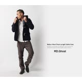 メルトンウールフード付ショート丈ダッフルコートジャケット メンズ キャメル | Rocky Monroe | 詳細画像22