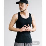 ブラック | タンクトップ テレコ 無地 | Rocky Monroe