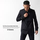 比翼仕立てステンカラージャケットコート メンズ ショップコート | Rocky Monroe | 詳細画像1