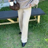 ベージュ | レディース ワイドパンツ ボトムス ニットパンツ | Rodic
