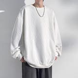 ホワイト | メンズ オーバーサイズ トレーナー スウェット 長袖 | Rodic【MENS】