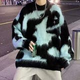 ブラック | モヘアタッチ ニット セーター オーバーサイズ メンズ | Rodic【MENS】