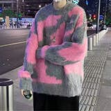 ピンク | モヘアタッチ ニット セーター オーバーサイズ メンズ | Rodic【MENS】