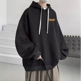 ブラック | メンズ オーバーサイズ トレーナー パーカー スウェット | Rodic【MENS】