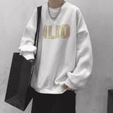 ホワイト | メンズ オーバーサイズ トレーナー ダンボールニット スウェット | Rodic【MENS】