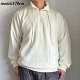 メンズ オーバーサイズ トレーナー ハーフジップ スウェット | Rodic【MENS】 | 詳細画像11