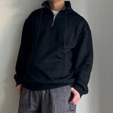 メンズ オーバーサイズ トレーナー ハーフジップ スウェット | Rodic【MENS】 | 詳細画像16