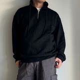 メンズ オーバーサイズ トレーナー ハーフジップ スウェット | Rodic【MENS】 | 詳細画像19