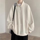 メンズ オーバーサイズ トレーナー ハーフジップ スウェット | Rodic【MENS】 | 詳細画像3