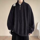 メンズ オーバーサイズ トレーナー ハーフジップ スウェット | Rodic【MENS】 | 詳細画像6