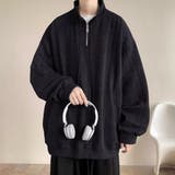 メンズ オーバーサイズ トレーナー ハーフジップ スウェット | Rodic【MENS】 | 詳細画像8