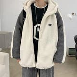 ホワイト | ボアブルゾン メンズ ボアジャケット フリース パーカー | Rodic【MENS】