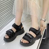 ブラック | レディース スポーツサンダル 厚底 サンダル | Rodic