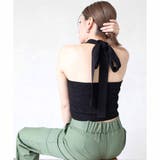BLACK | ホルターネックタイトップス | ENVYM
