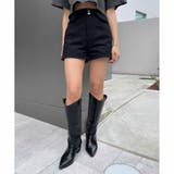BLACK | HWウエストバックショートパンツ | ENVYM