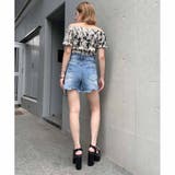 カットオフDENIMショートパンツ | ENVYM | 詳細画像2 