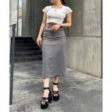 ローウエストタイトロングスカート | ENVYM | 詳細画像24