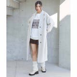 IVORY | リブスリーブコート | ENVYM