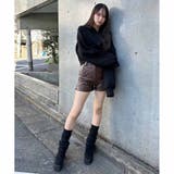 キルティングレザーショーパン | ENVYM | 詳細画像15 