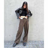 ウエストバックワイドパンツ | ENVYM | 詳細画像3 