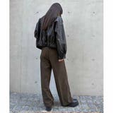 ウエストバックワイドパンツ | ENVYM | 詳細画像4 