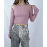 PINK | カッティングニットトップス | ENVYM