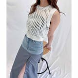 WHITE | メッシュタンクトップ | ENVYM