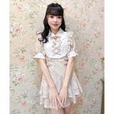 ピンク | 総レースヨークレースアップセットアップ | ROJITA