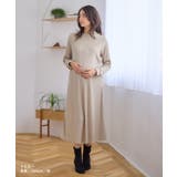 授乳口付きリブニットフレアワンピース 長袖 きれいめ リブ素材 | マタニティウェア・ランジェリーのRosemadame | 詳細画像10