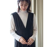 Vネックワンピース×メロウフリルプチハイネックカットソー セット ジャンパースカ… | マタニティウェア・ランジェリーのRosemadame  | 詳細画像8 