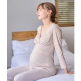 裏起毛マタニティインナー カシュクール授乳インナー 長袖 | マタニティウェア・ランジェリーのRosemadame  | 詳細画像10 