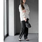 変形スリーブ裾タック多釦ブラウス | rps | 詳細画像21 