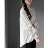 変形スリーブ裾タック多釦ブラウス | rps | 詳細画像25 