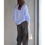 変形スリーブ裾タック多釦ブラウス | rps | 詳細画像28 