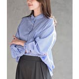 変形スリーブ裾タック多釦ブラウス | rps | 詳細画像31 