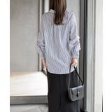 変形スリーブ裾タック多釦ブラウス | rps | 詳細画像4 