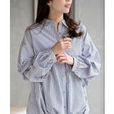 変形スリーブ裾タック多釦ブラウス | rps | 詳細画像6 