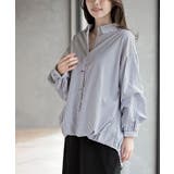 変形スリーブ裾タック多釦ブラウス | rps | 詳細画像7 