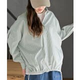 グリーン | バックギャザードロストブルゾンシャツ | rps