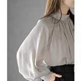 ウ゛ィンテージサテンハイネックブラウス | rps | 詳細画像6 