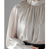 ウ゛ィンテージサテンハイネックブラウス | rps | 詳細画像9 